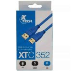 CABLE USB MACHO MACHO XTC-352 1