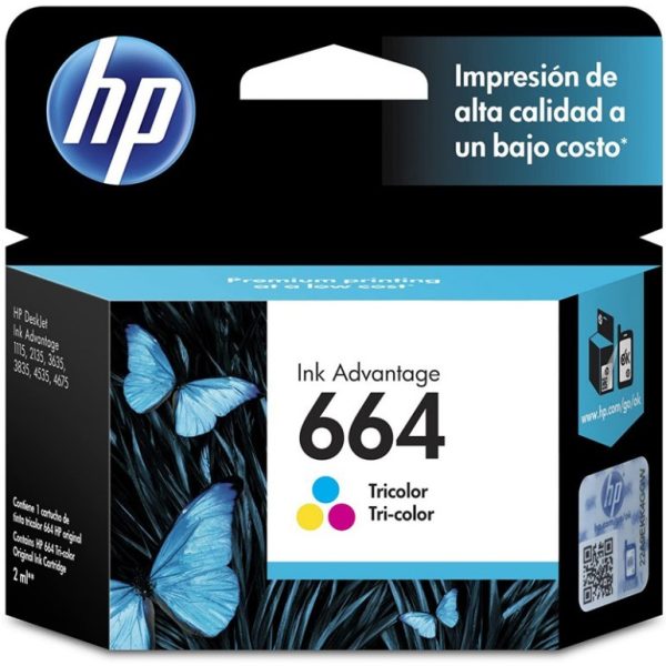 TINTA HP TRICOLOR 664