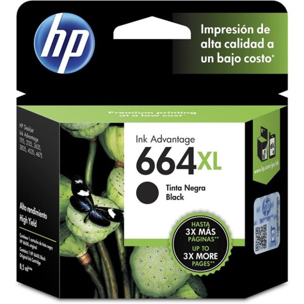 TINTA HP NEGRO XL 664