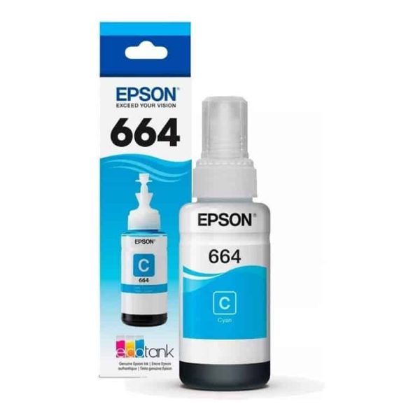 TINTA EPSON BOTELLA CYAN 664