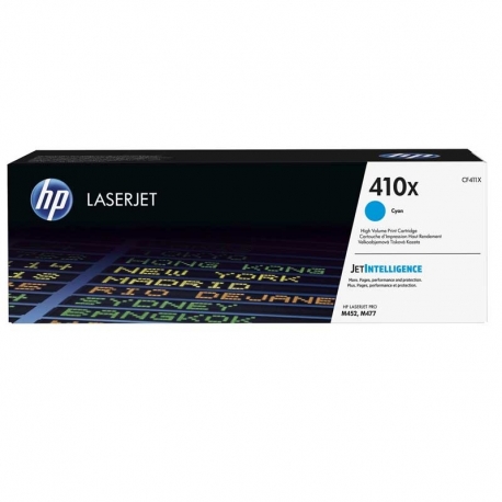 HP 410X TONER ALTO RENDIMIENTO ORIGINAL LASERJET CIAN