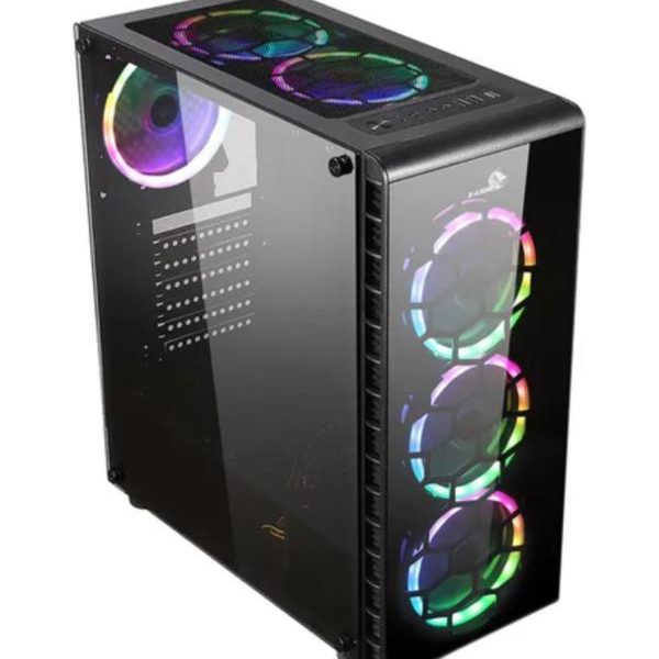 CASE GAMER X-LION KN-810 TEMPERED GLASS FRONT AND SIDE PANEL