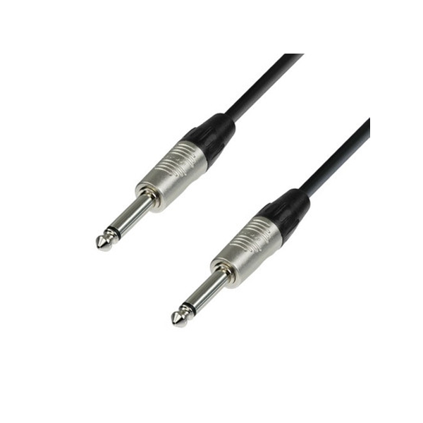 Cable Instrumento Plug 1/4 a Plug 1/4 Mono 3 Metros